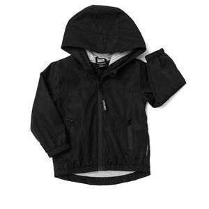NWT Little Bipsy lined windbreaker with hood black 12-18m